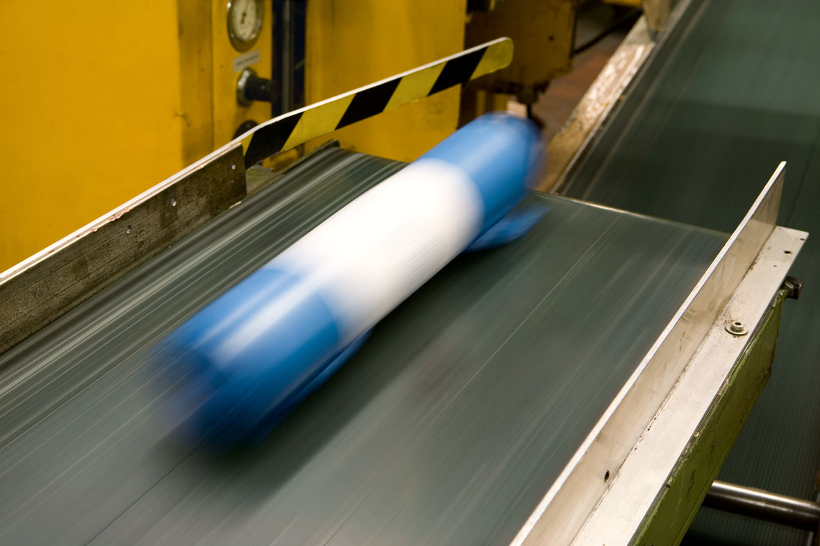 Das Endprodukt: hochwertige Abfallsäcke mit Systalen.