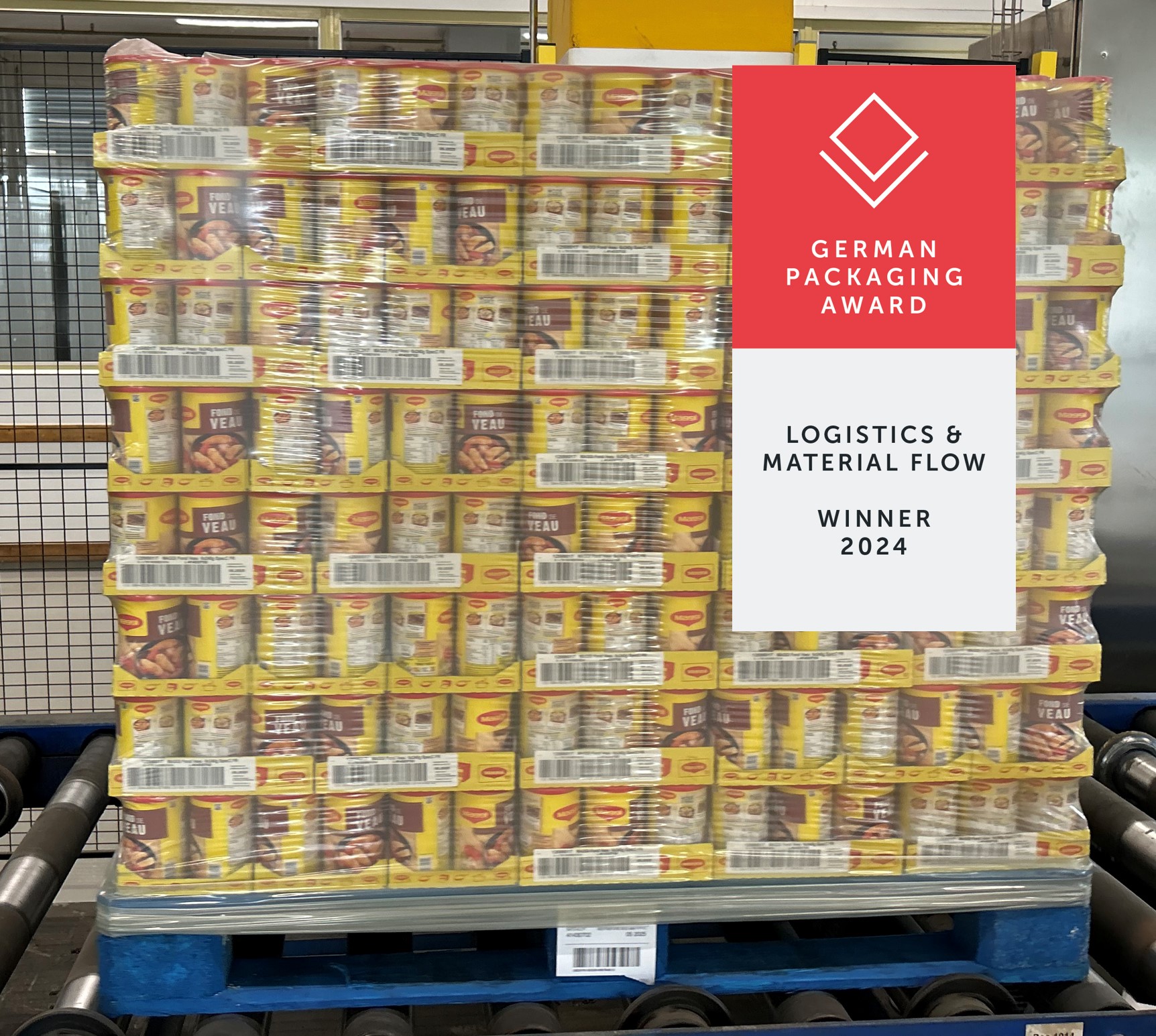 Nestlé Germany, DUO PLAST and Der Grüne Punkt receive the German Packaging Award in the Logistics and Material Flow category for the development of innovative stretch hoods Nestlé Germany, DUO PLAST and Der Grüne Punkt receive the German Packaging Award in the Logistics and Material Flow category for the development of innovative stretch hoods
