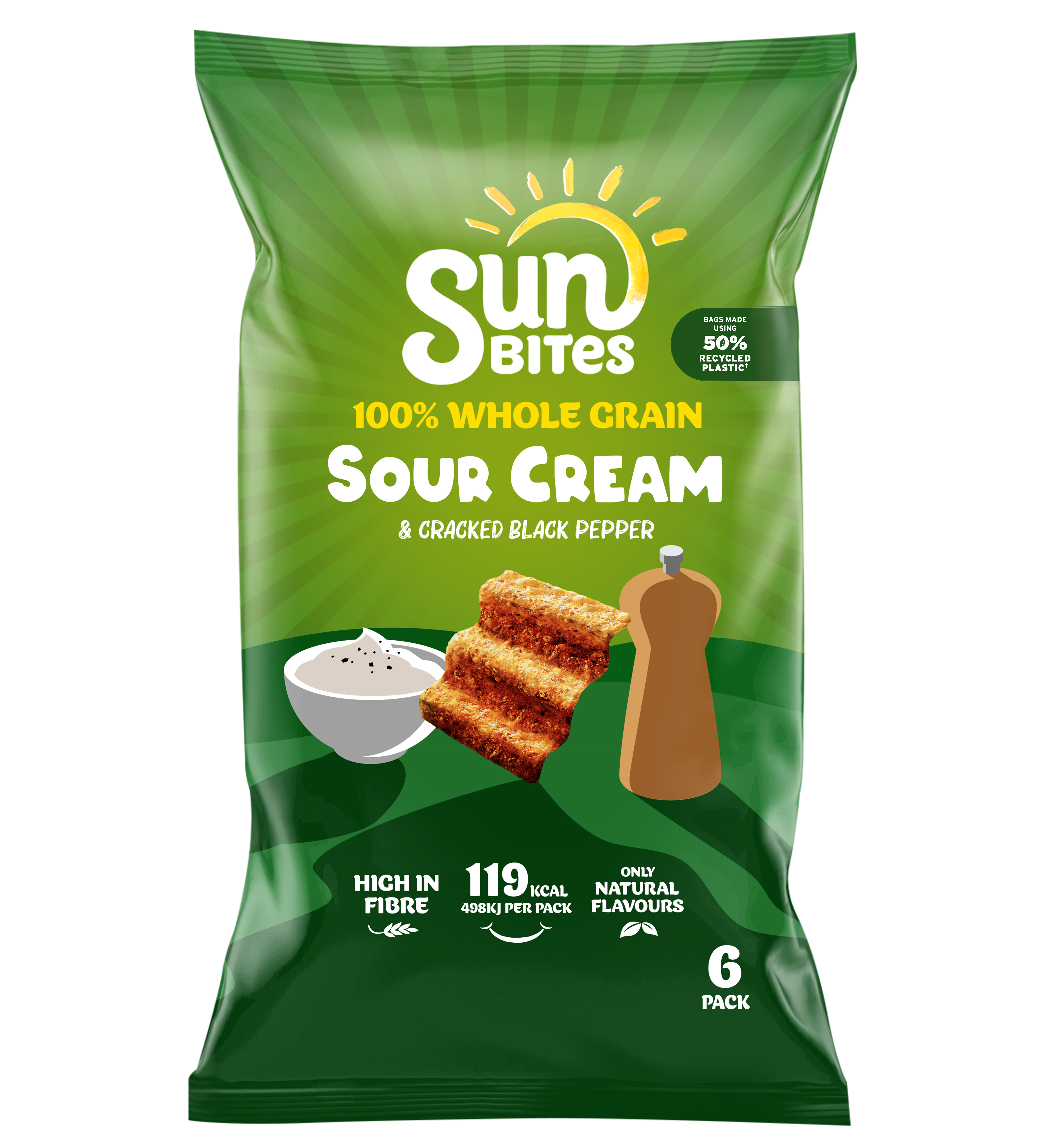 Sunbites Verpackung mit 50% Rezyklatanteil (Bild: PepsiCo) Sunbites Verpackung mit 50% Rezyklatanteil (Bild: PepsiCo)