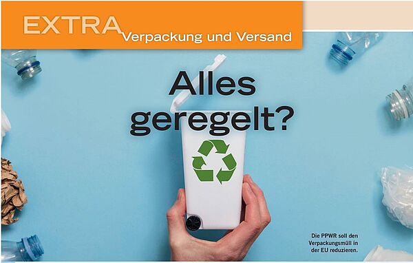 News Bild Logistik-Heute interview on the European Packaging and Packaging Waste Regulation (PPWR) with Green Dot expert Georg Schmidt